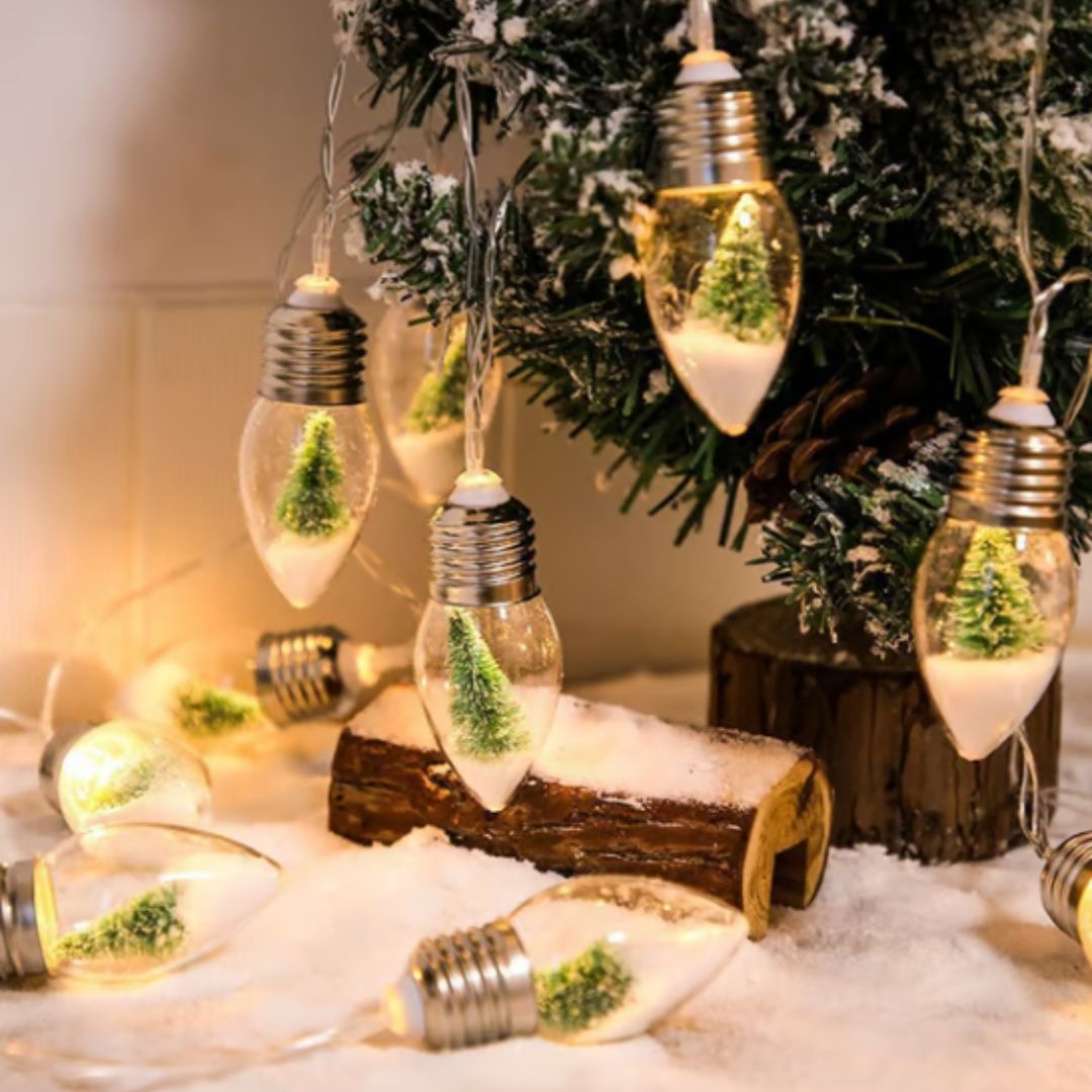 Christmas Motive Crystal String Lights