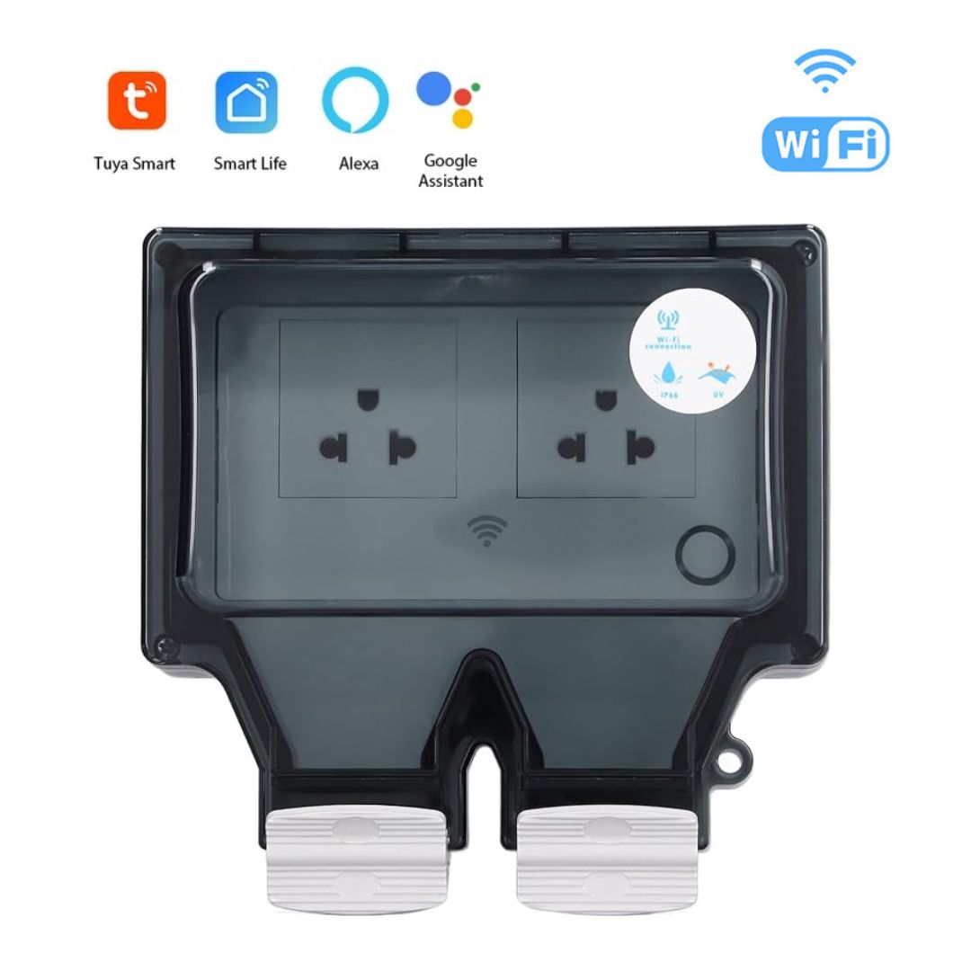 Smart WiFi Waterproof US plug for outdoor use