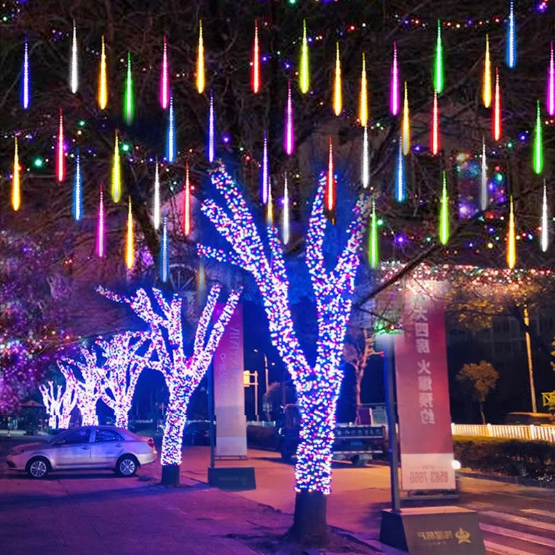 Meteor Rain - solar LED string lights