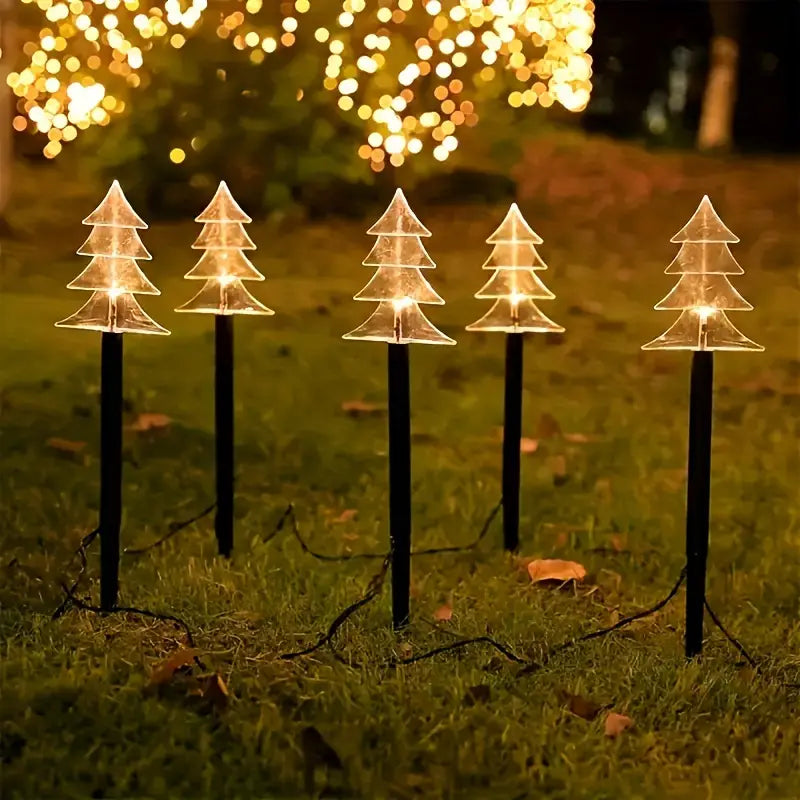 5pcs Solar Winter Pathway Lights