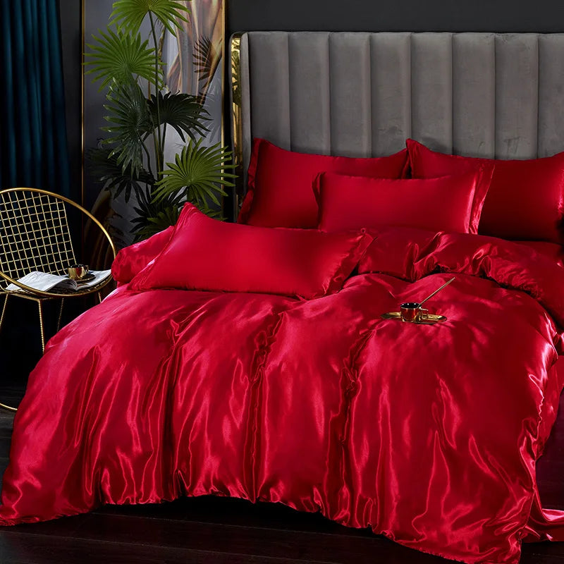 Alana - Luxury Silk Satin Bedding Set