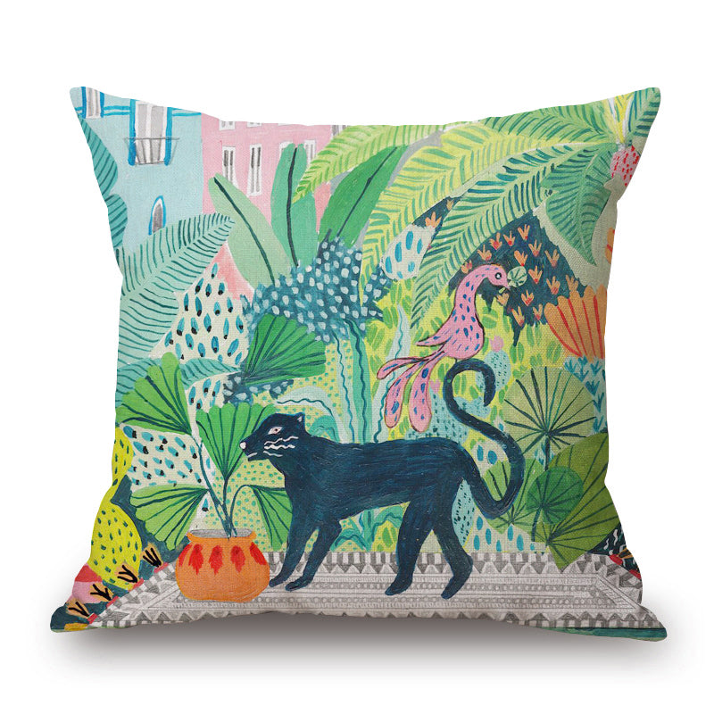 Islara - Hand Painted Tropical Cushion Covers