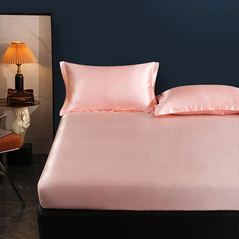 Lyris - High-End Mulberry Silk Fitted Bed Sheet Set