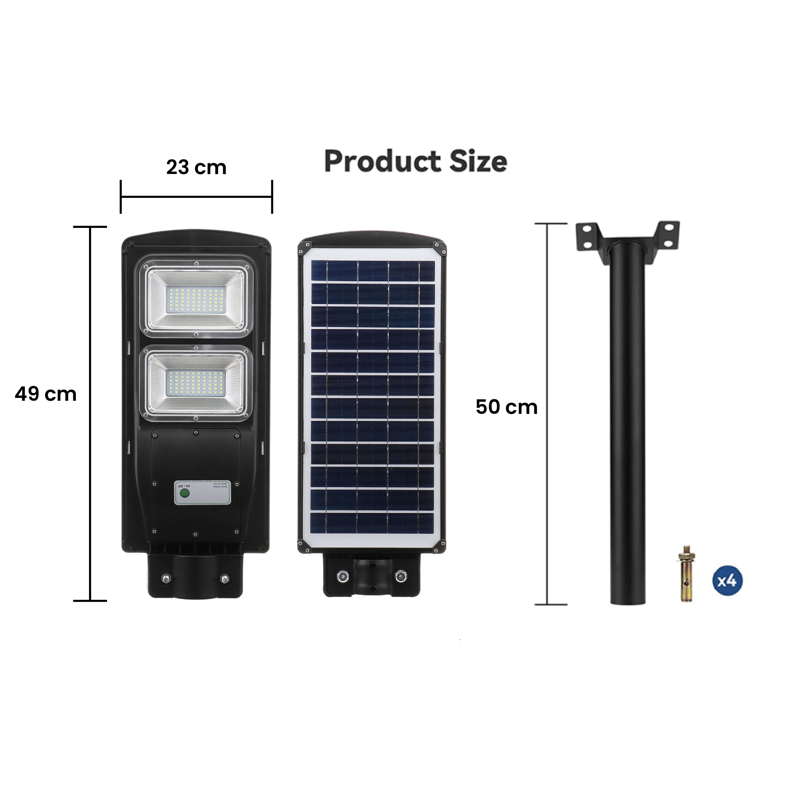 IlluminateSolarMega™ - The Ultimate 300W/6000 Lumens Ultra-Bright Solar Street Light