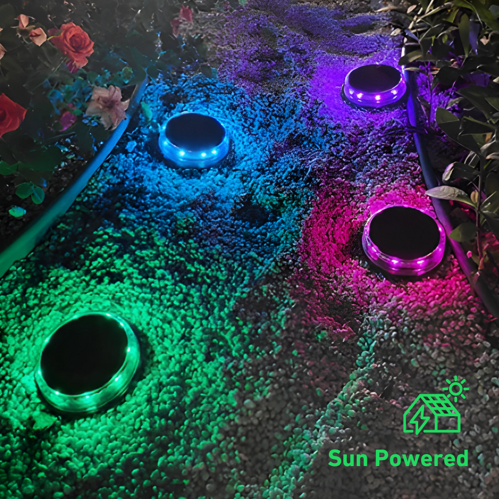 Colourful Solar Ground Light