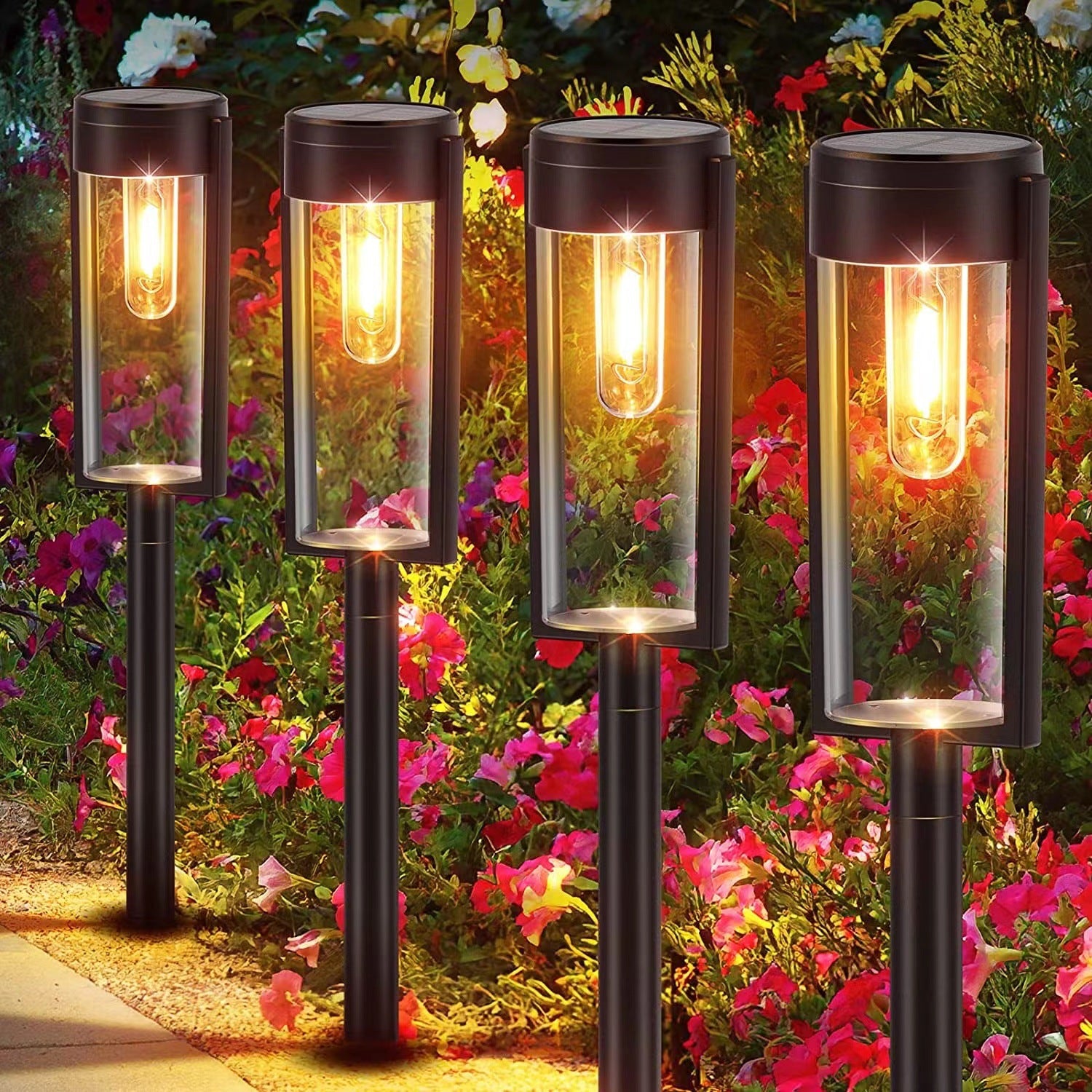 DreamScape™- Elegant Cylindrical Solar Walkway Lights