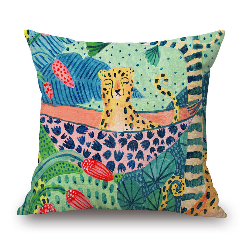 Islara - Hand Painted Tropical Cushion Covers