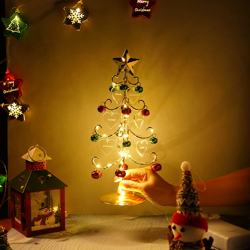 Personalized Christmas tree with family names