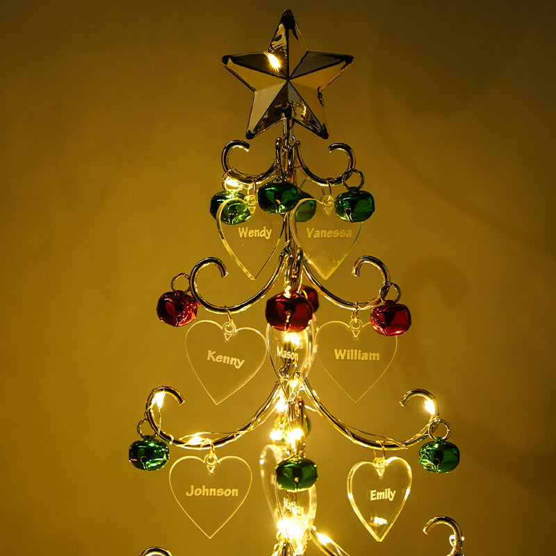 Personalized Christmas tree with family names