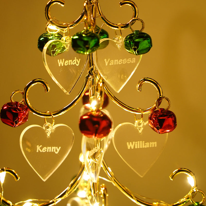 Personalized Christmas tree with family names