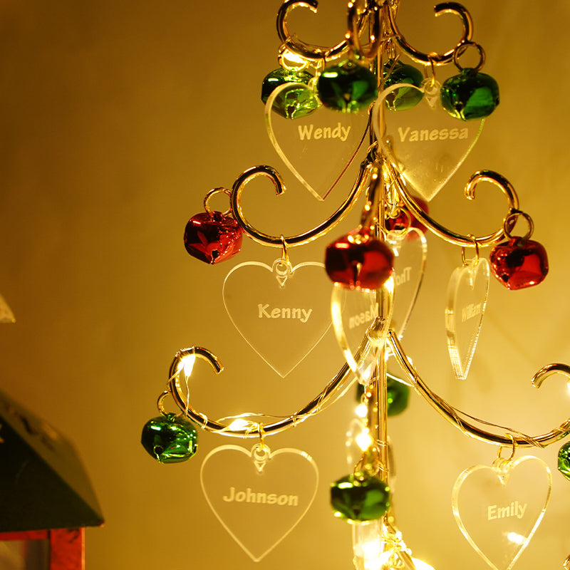 Personalized Christmas tree with family names