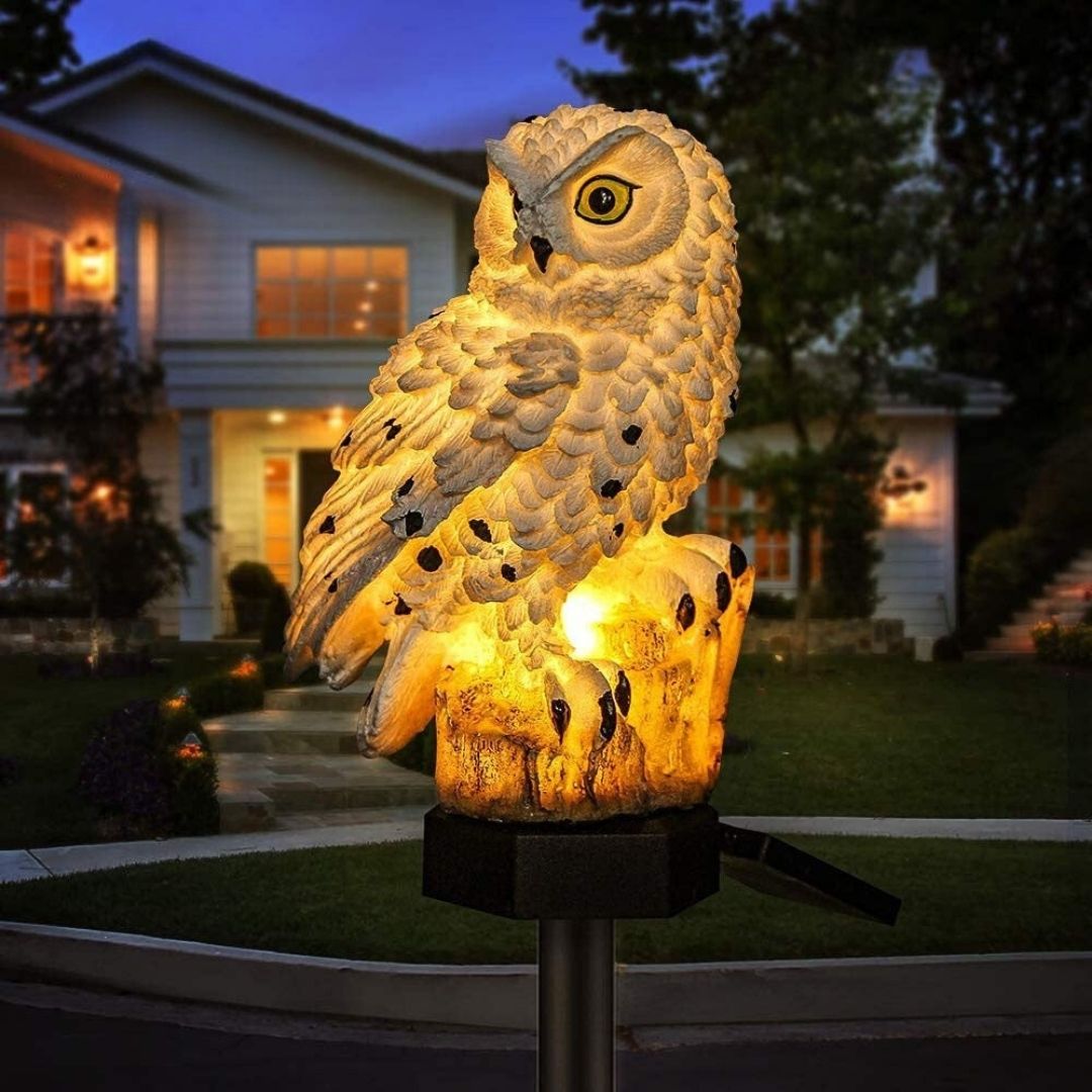 Owlglow - Solar-powered LED garden lamp