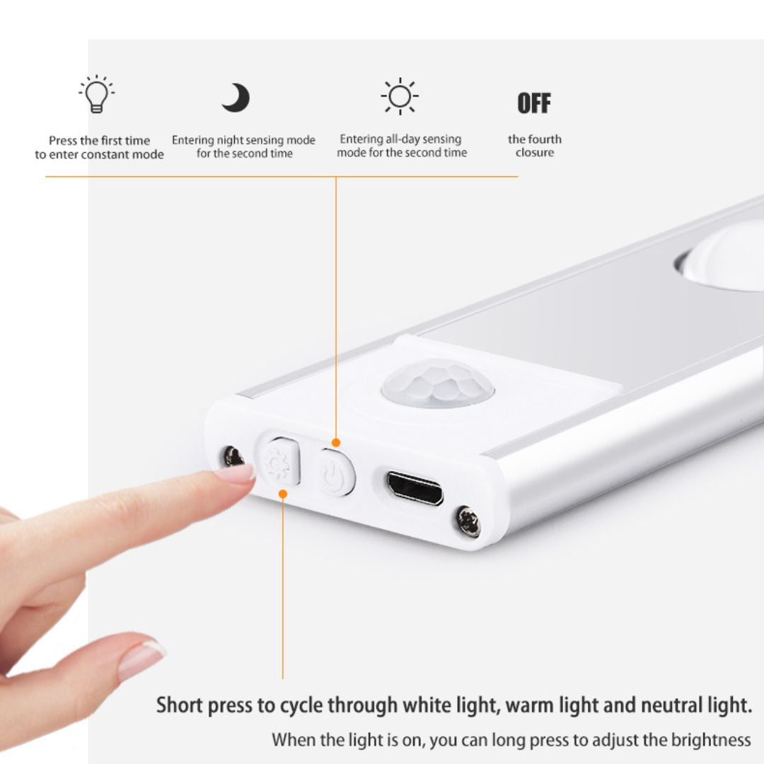 MagniGlow 2.0 - Wireless LED motion-sensor strips