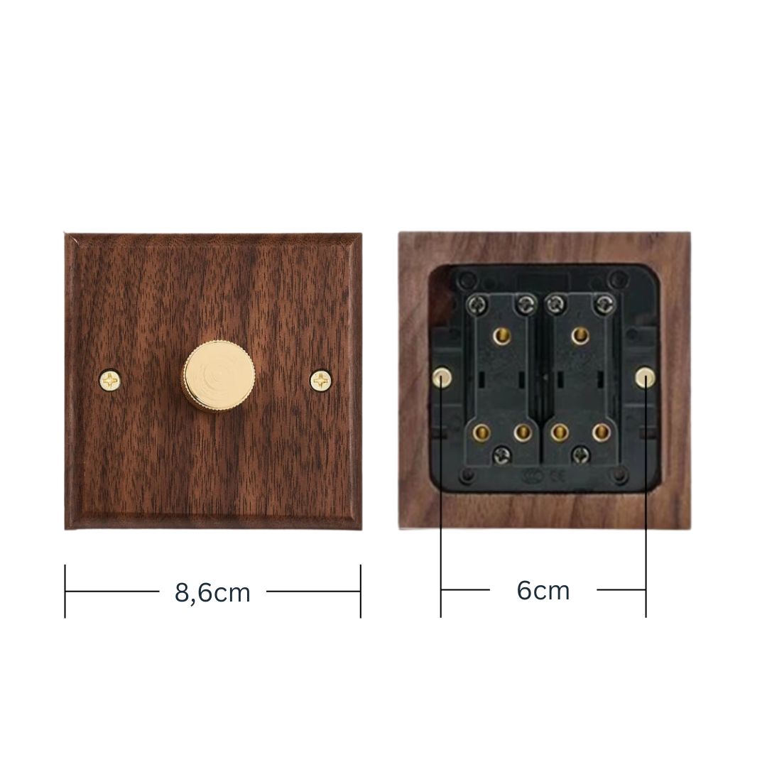 Vintage Wooden Dimmer Switch