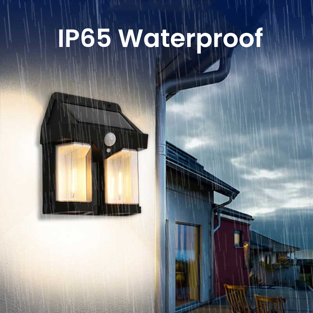 SuncrestDuo™ - IP65 Solar Wall Lamp