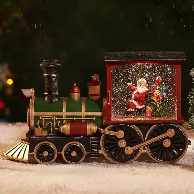 Christmas Illuminated Train with Snow Effect