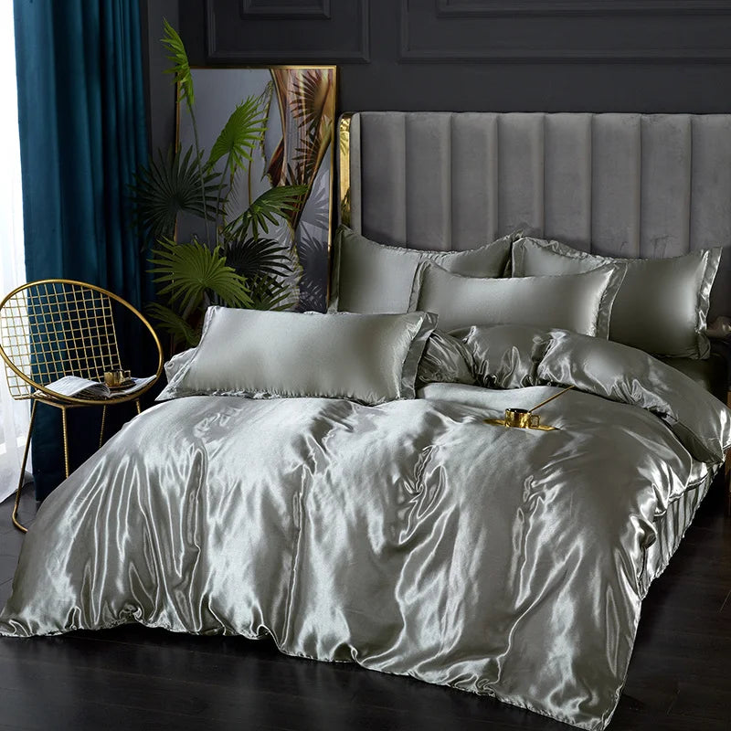 Alana - Luxury Silk Satin Bedding Set