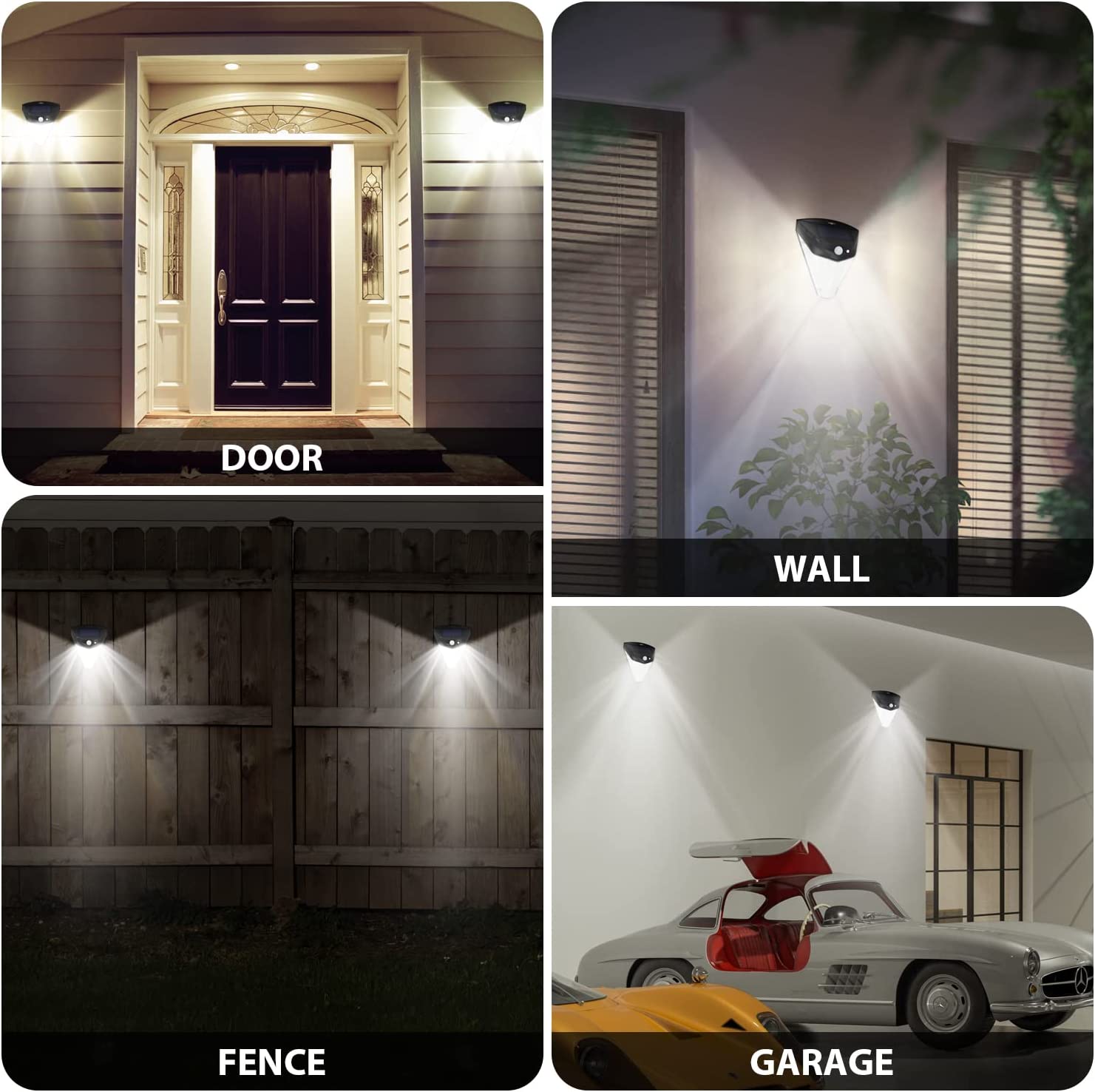 SolarLuxe - Solar Security Lights With 230° Lighting Angle (2 Pack)
