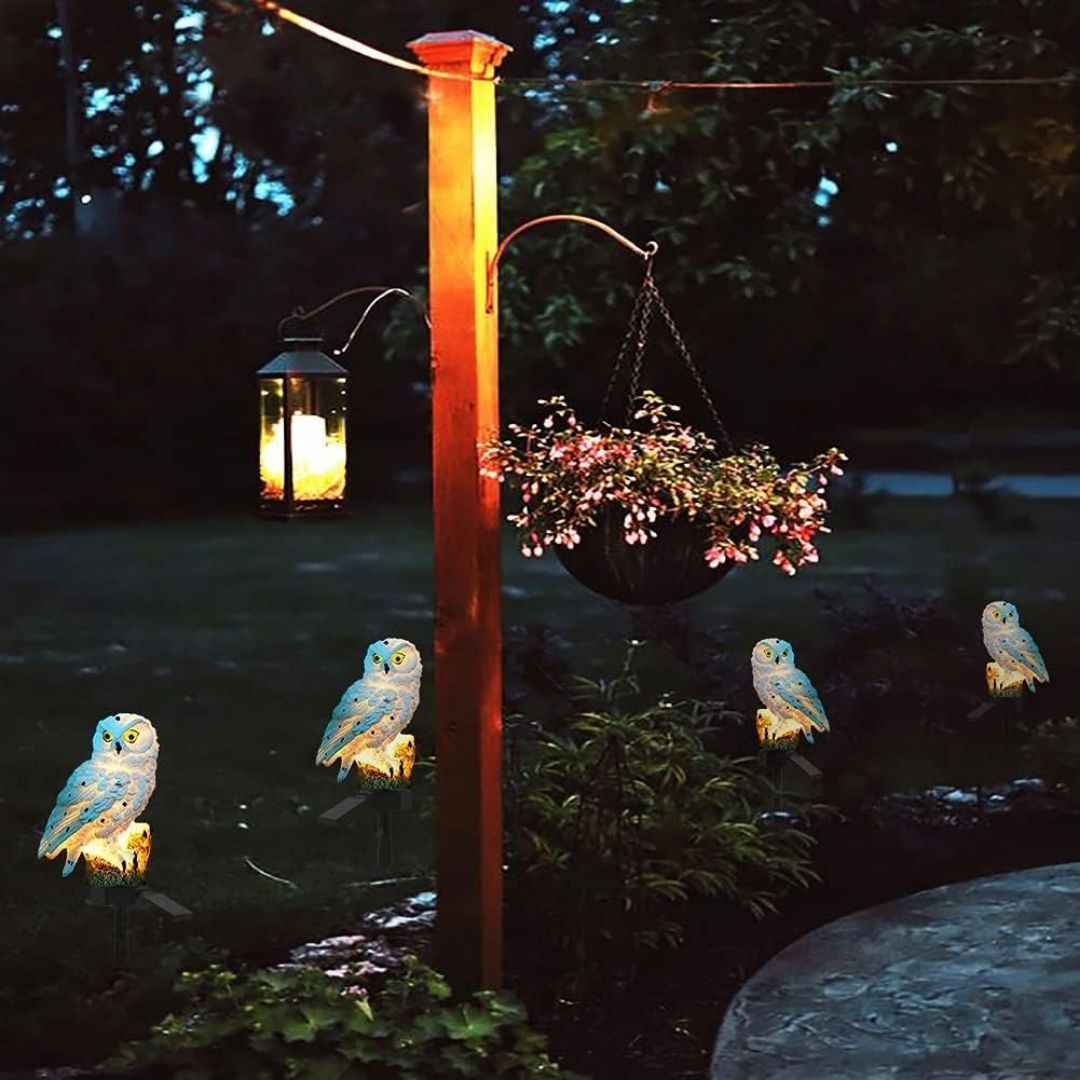 Owlglow - Solar-powered LED garden lamp