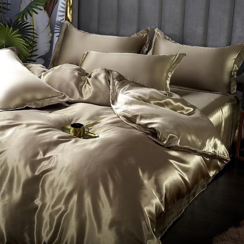 Alana - Luxury Silk Satin Bedding Set