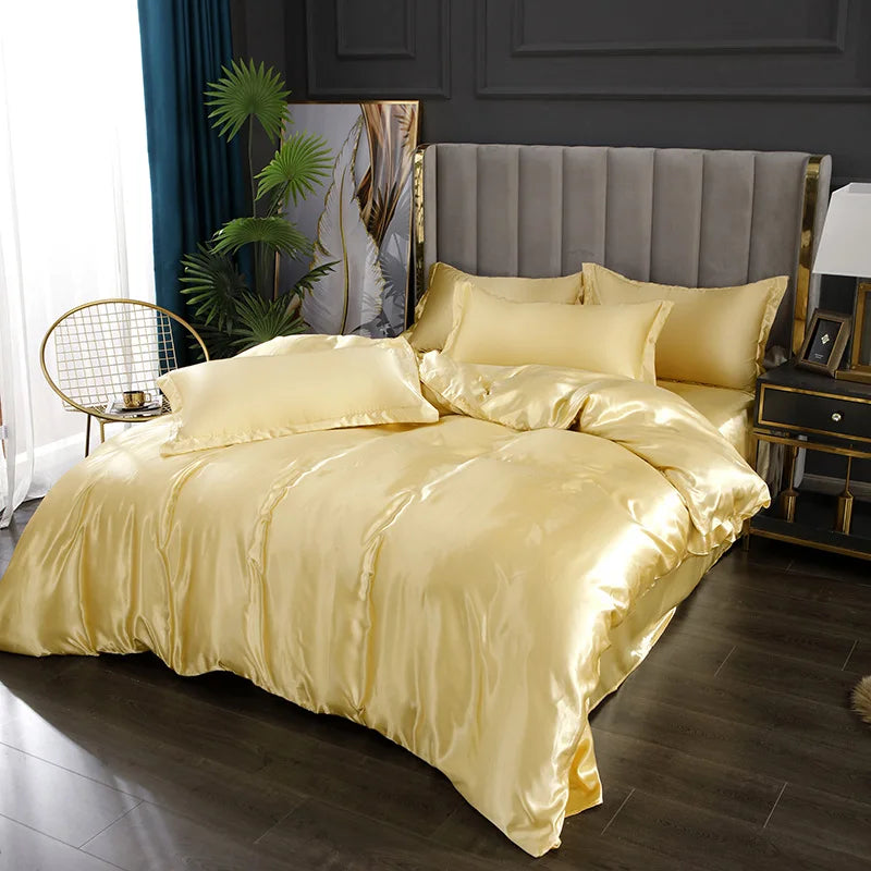 Alana - Luxury Silk Satin Bedding Set