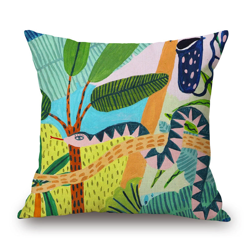 Islara - Hand Painted Tropical Cushion Covers