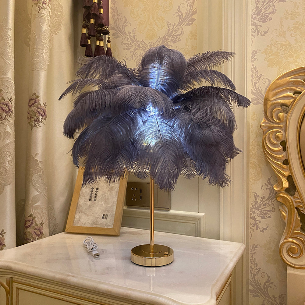 Feathra - Feather Table Light