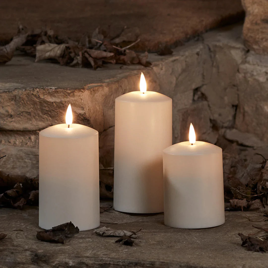 3 pcs Tall Flameless Flickering LED Candles