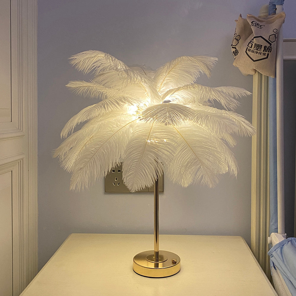 Feathra - Feather Table Light