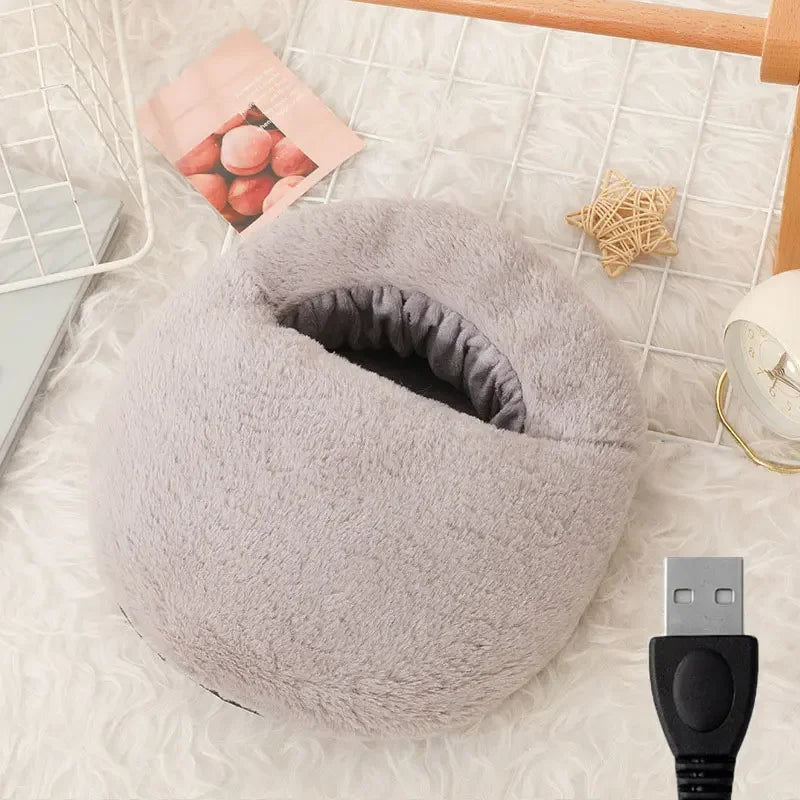 Electric Foot Warmer – Soft Velvet Heating Pad for Winter