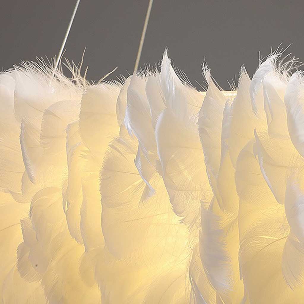 Feathra - Feather Ring Pendant Light