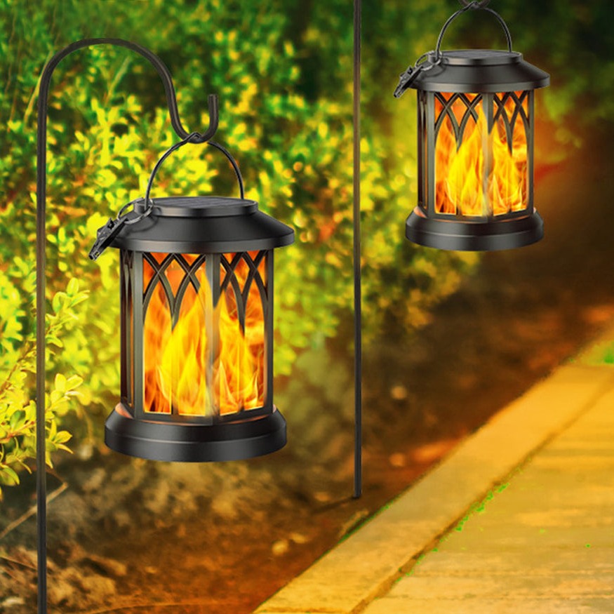 FlameGlow™- Solar Hanging Flame Lantern