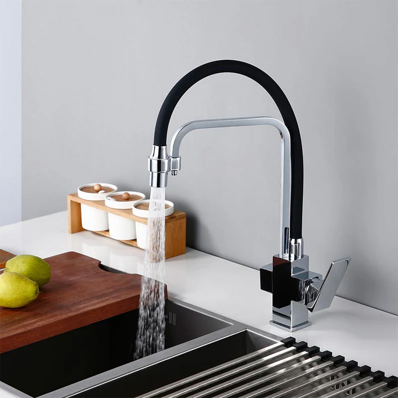 Ater - Black Chrome Kitchen Faucet