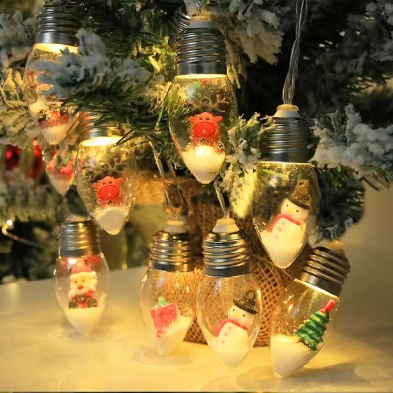 Christmas Motive Crystal String Lights