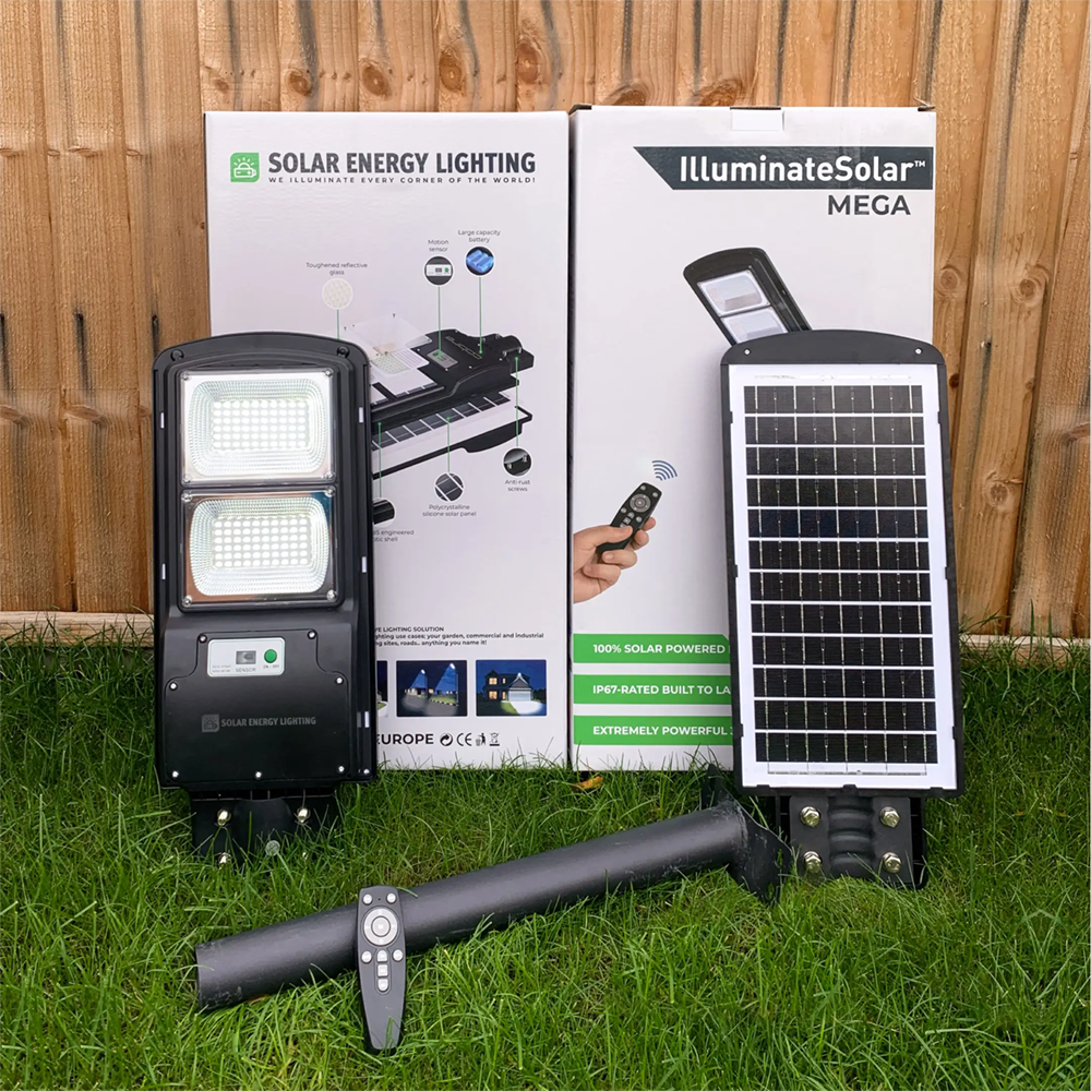 IlluminateSolarMega™ - The Ultimate 300W/6000 Lumens Ultra-Bright Solar Street Light