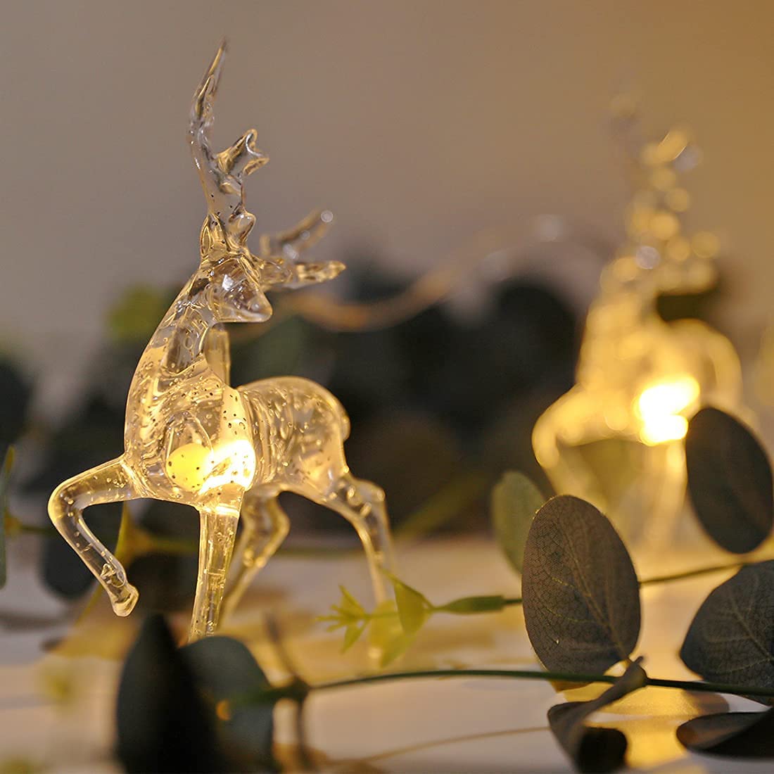 1.5M 10LED Christmas Reindeer String Lights