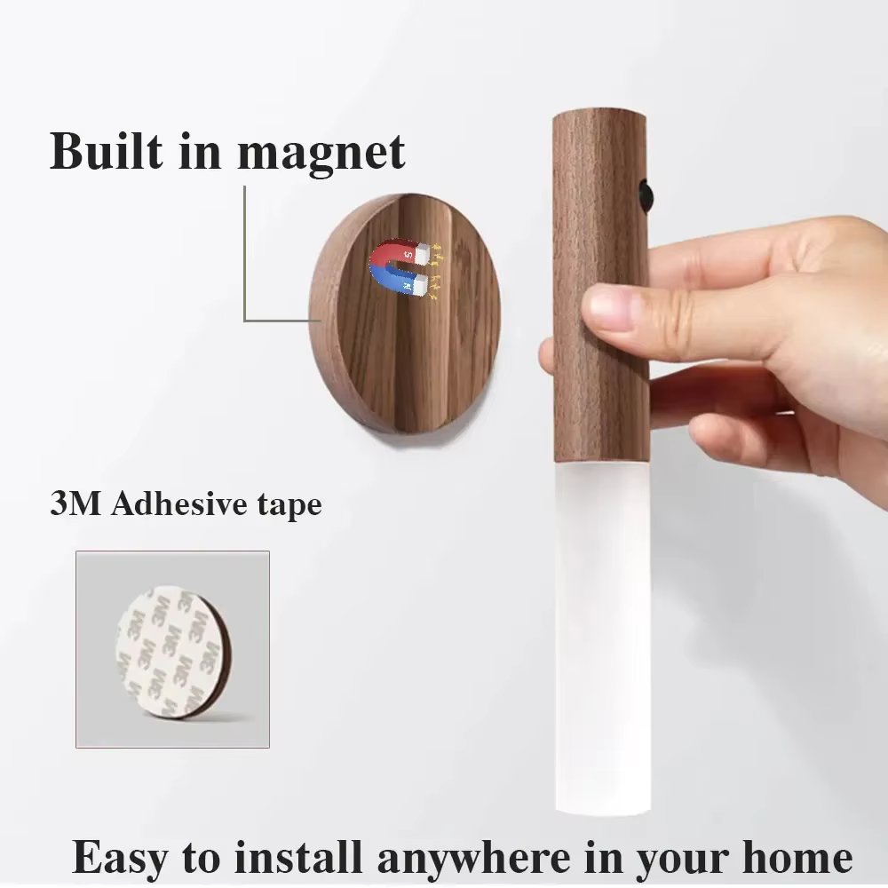 WoodGlo - Rechargeable Wooden Sconce