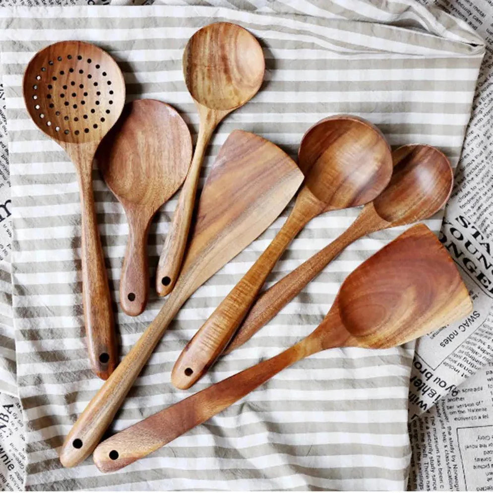 Alina - Bamboo Serving Set