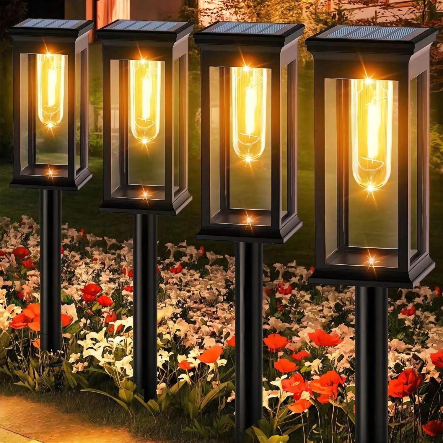 DreamScape™ - Elegant Cubic Solar Walkway Lights