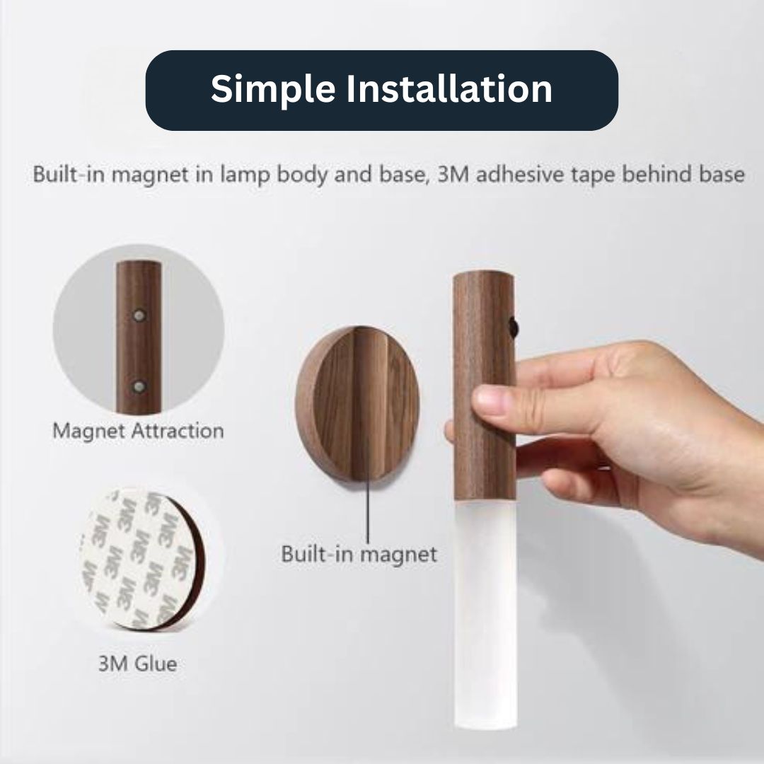 WoodGlo - Rechargeable Wooden Sconce