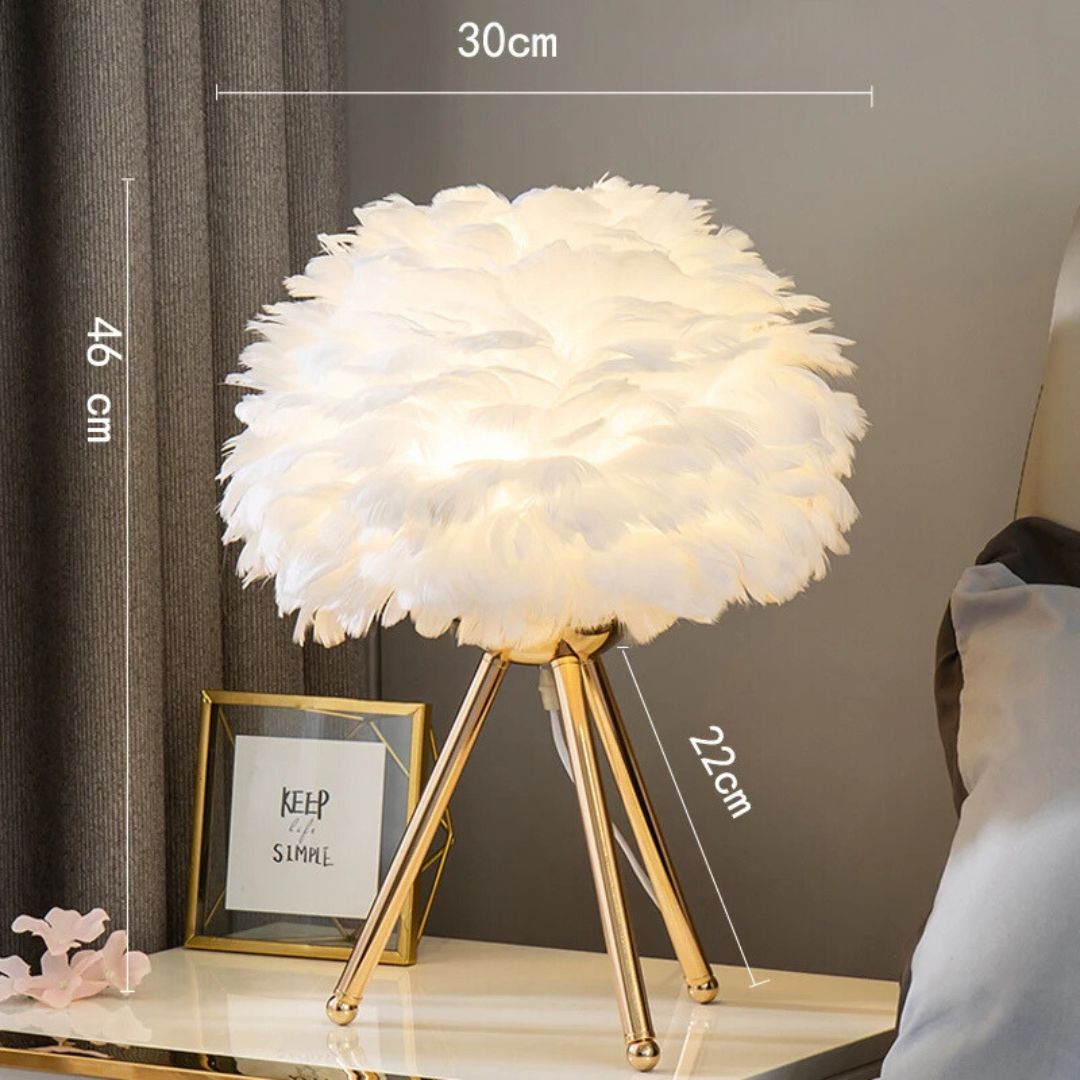 Feathra - Spherical Feather Table Light