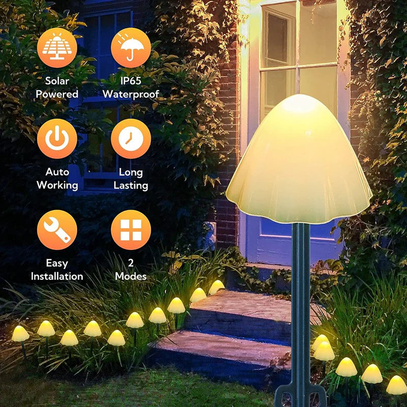 SunShroom™ - Luces solares en forma de setas para jardín