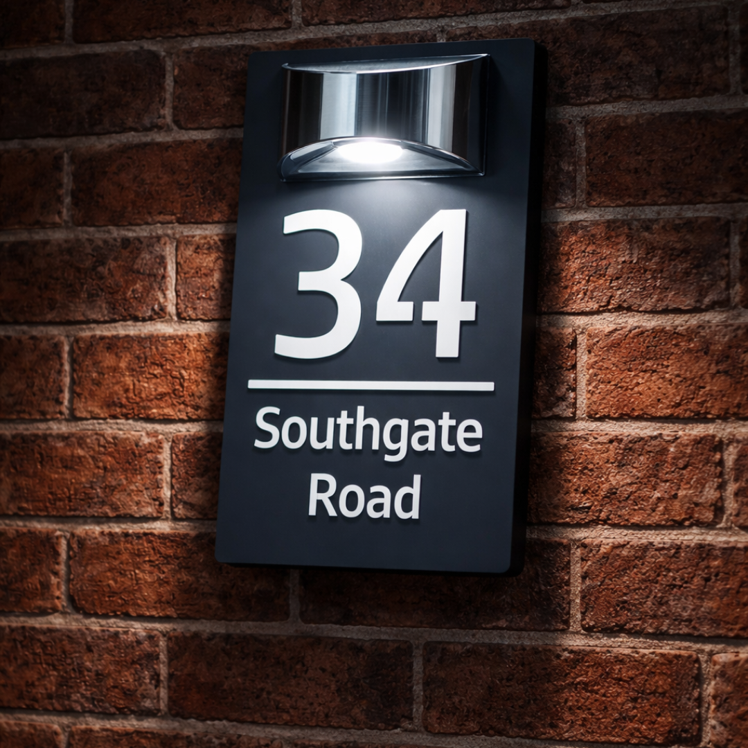 Personalized LED Solar Address Number Engraved
