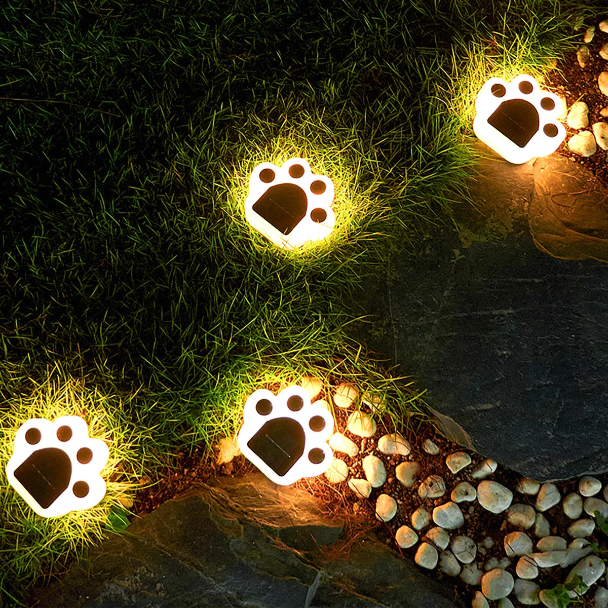 BrightPaw™ - Luces LED para patas de cachorro (paquete de 4)