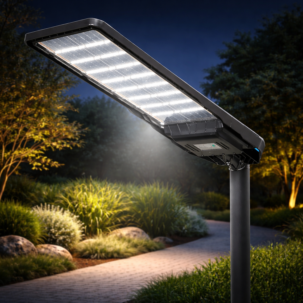 SolarEdge Pro – Solar Flood Light with Remote & Sensor