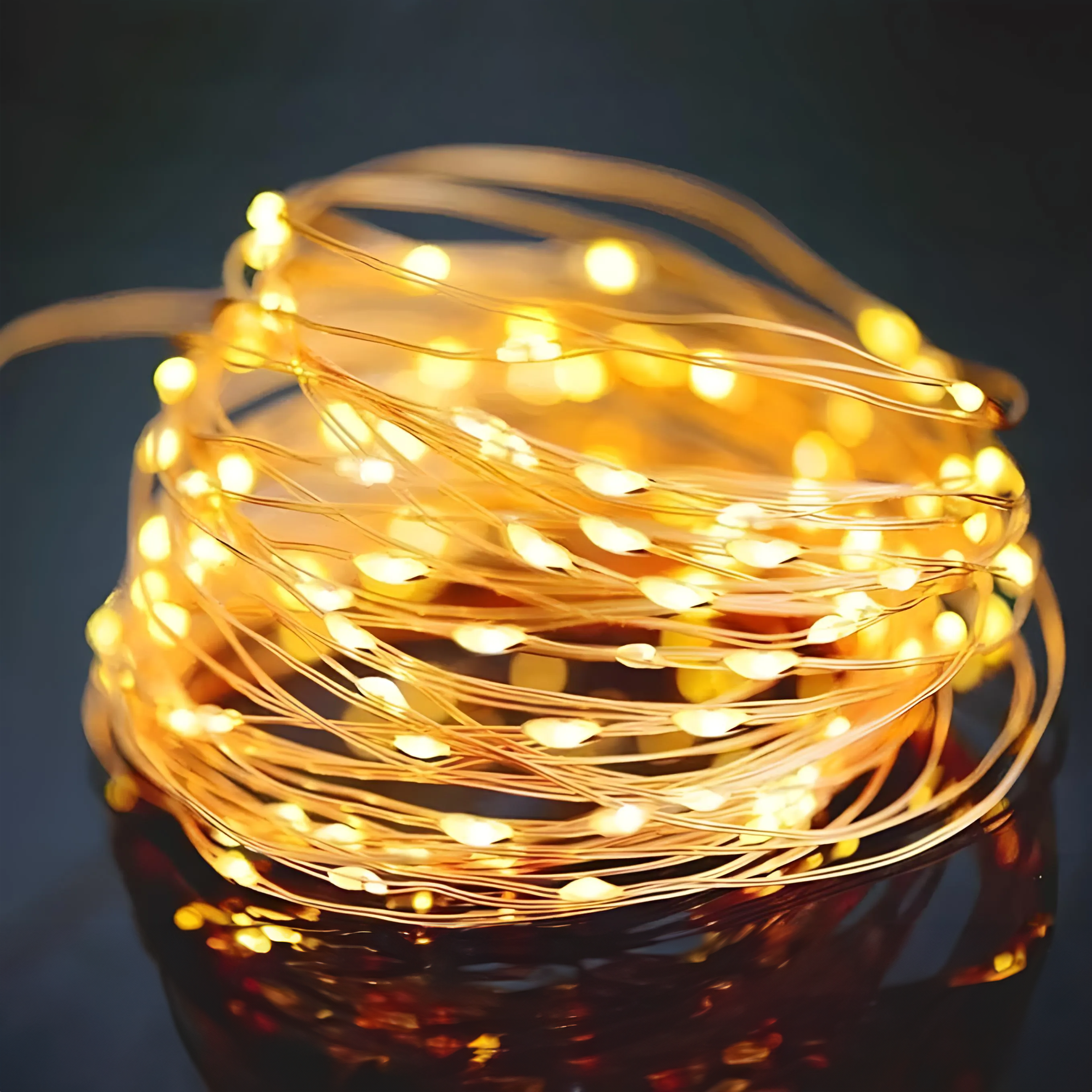 Solar Powered Outdoor String Fairy Lights (2 Pack)