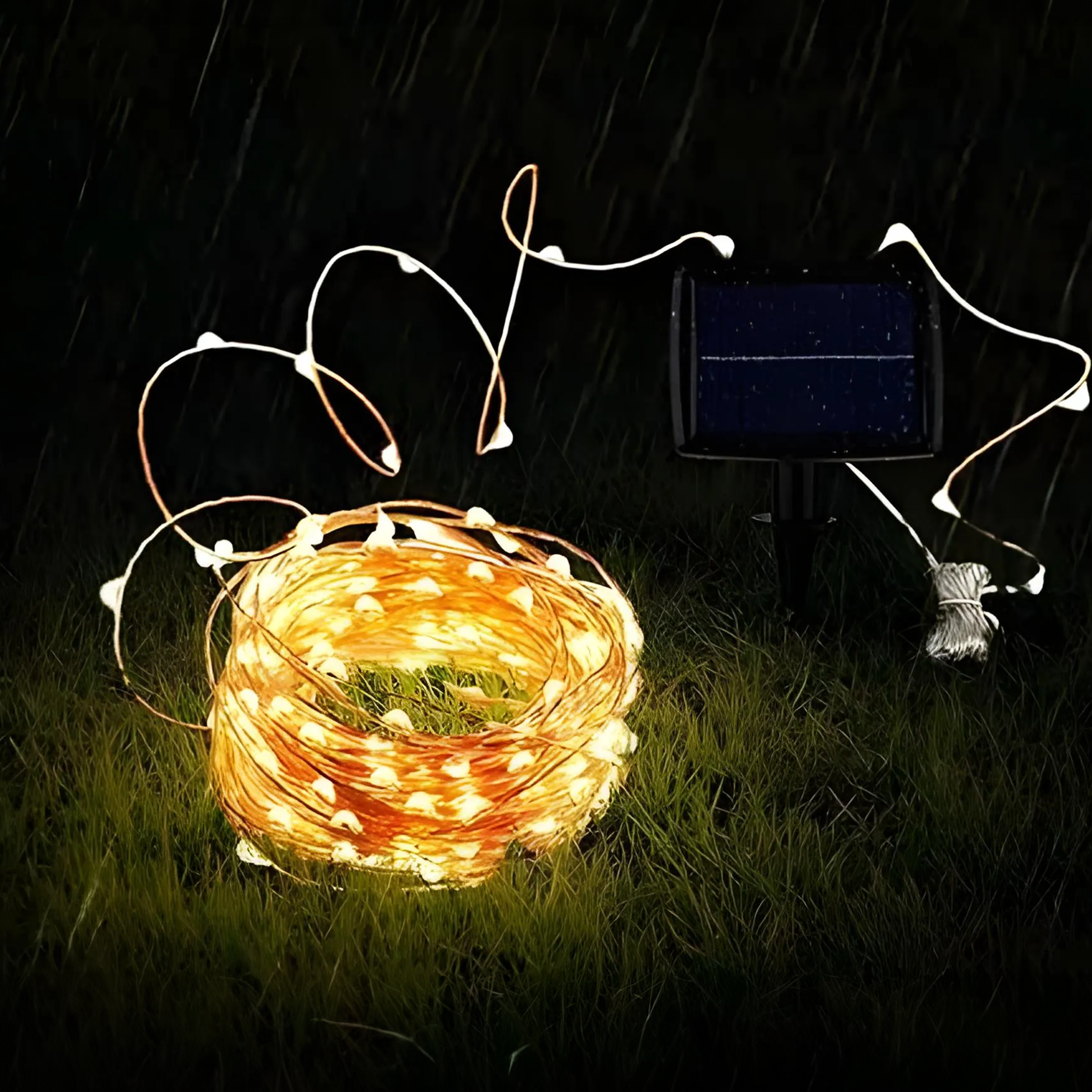 Solar Powered Outdoor String Fairy Lights