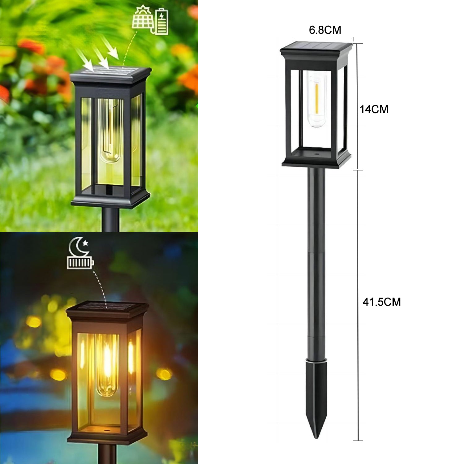 DreamScape™ - Elegant Cubic Solar Walkway Lights