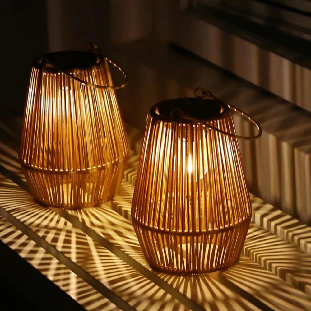 RotaLuma – Handwoven Solar Garden Lantern