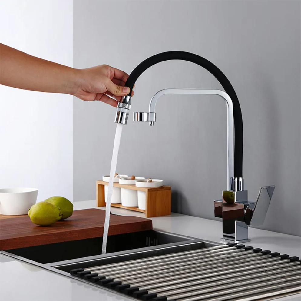 Ater - Black Chrome Kitchen Faucet